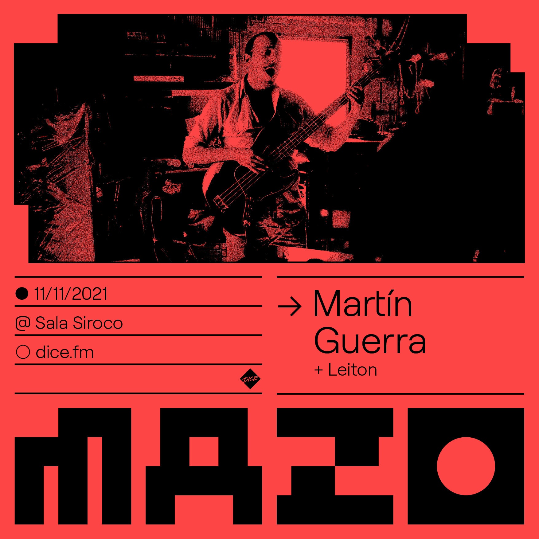Mazo presenta: Martín Guerra + Leiton