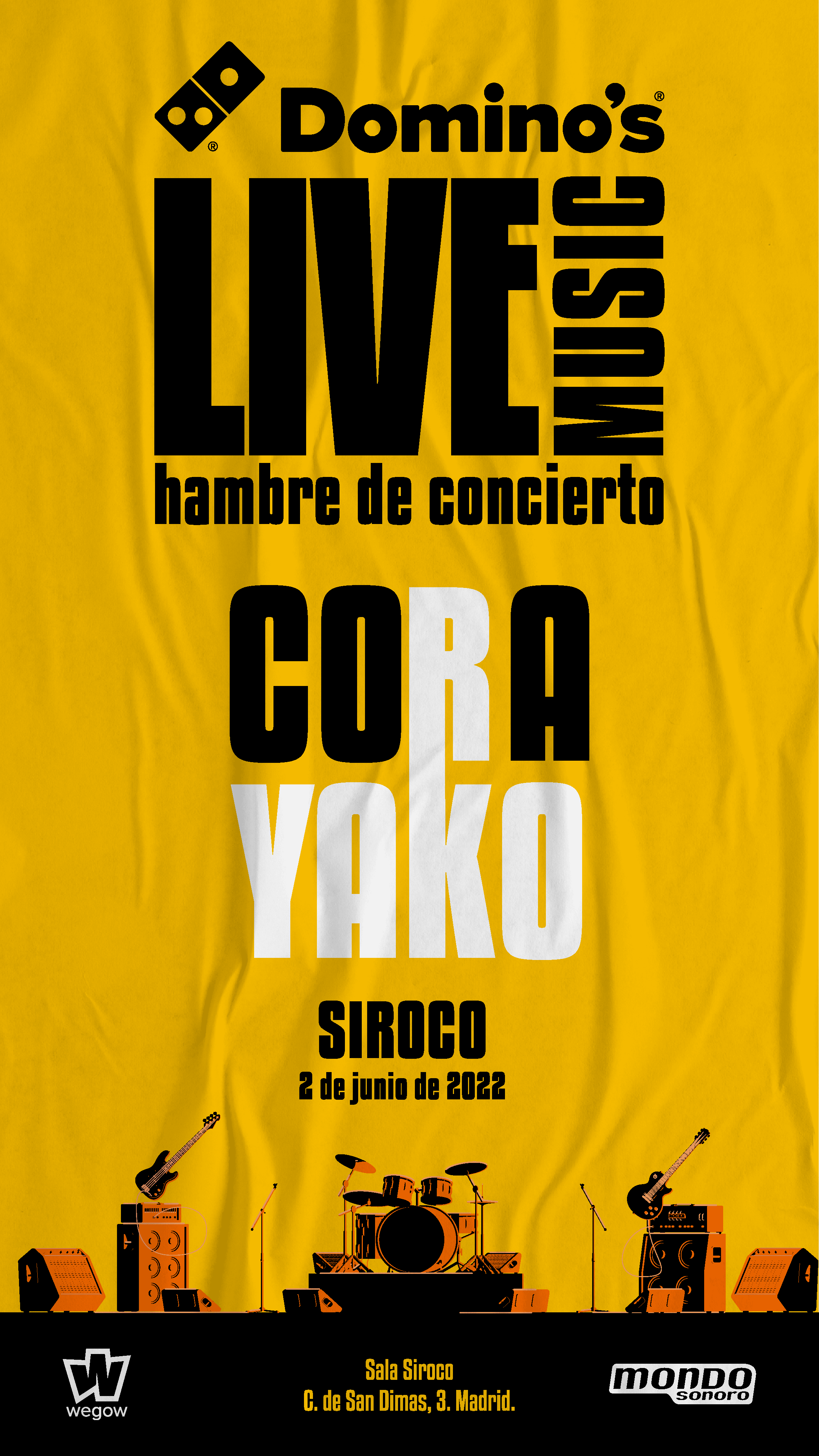 Domino´s live music presenta: Cora Yako