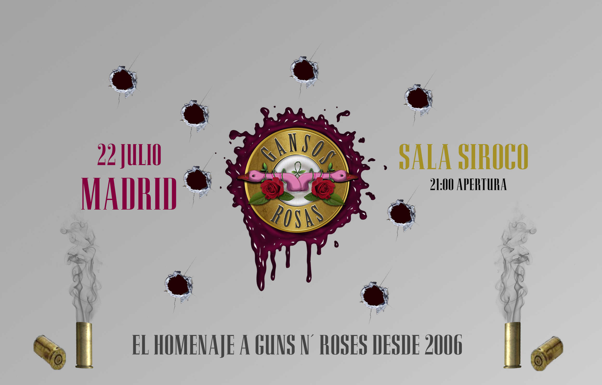 Festival Tributos: Gansos Rosas. Tributo a Guns & Roses.