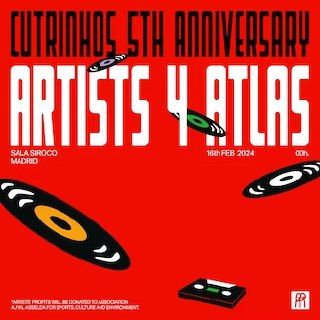 Radio Patio presenta Cutrinhos V Anniversary. Artists 4 Atlas:  Findpeaks  + Kontramaré  + Peter Antifaz  + Red Bananna