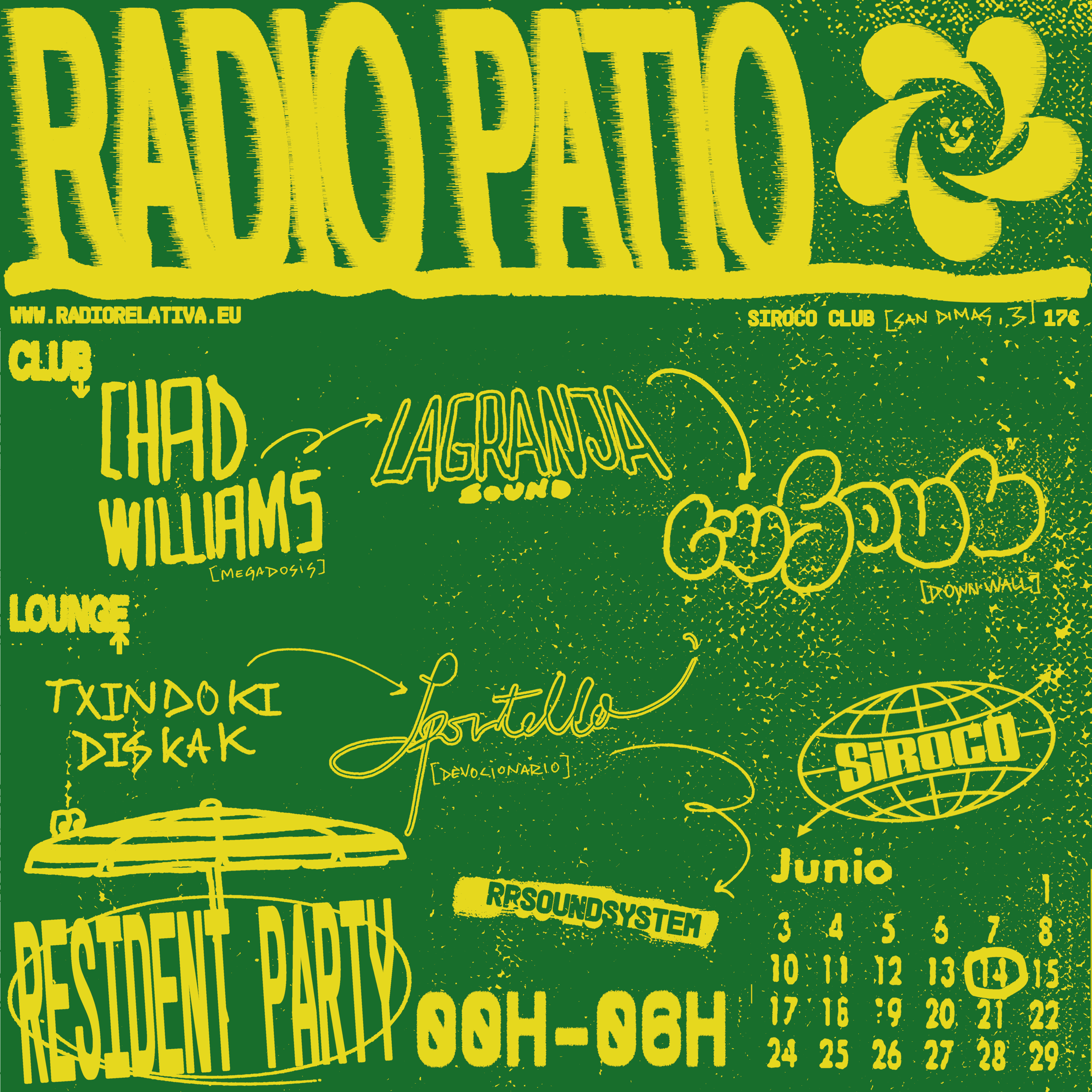 Radio Patio: Sportello  + Txindoki Diskak + Radio Relativa Sound System