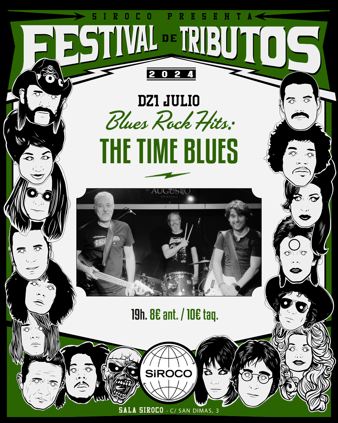 CANCELADO Festival Tributos, Blues Rock Hits: The Time blues