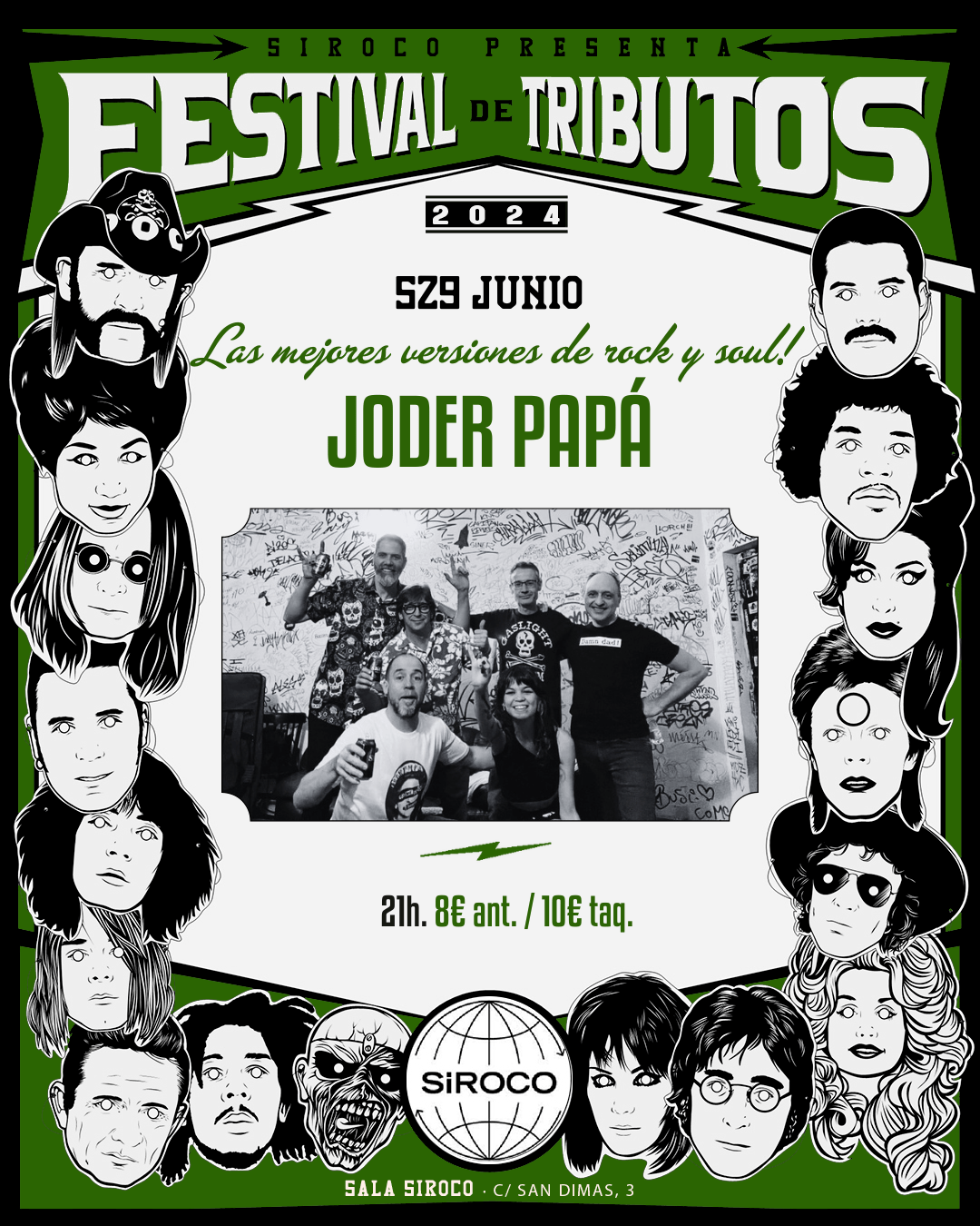 Festival Tributos, las mejores versiones de rock y soul!: Joder Papá