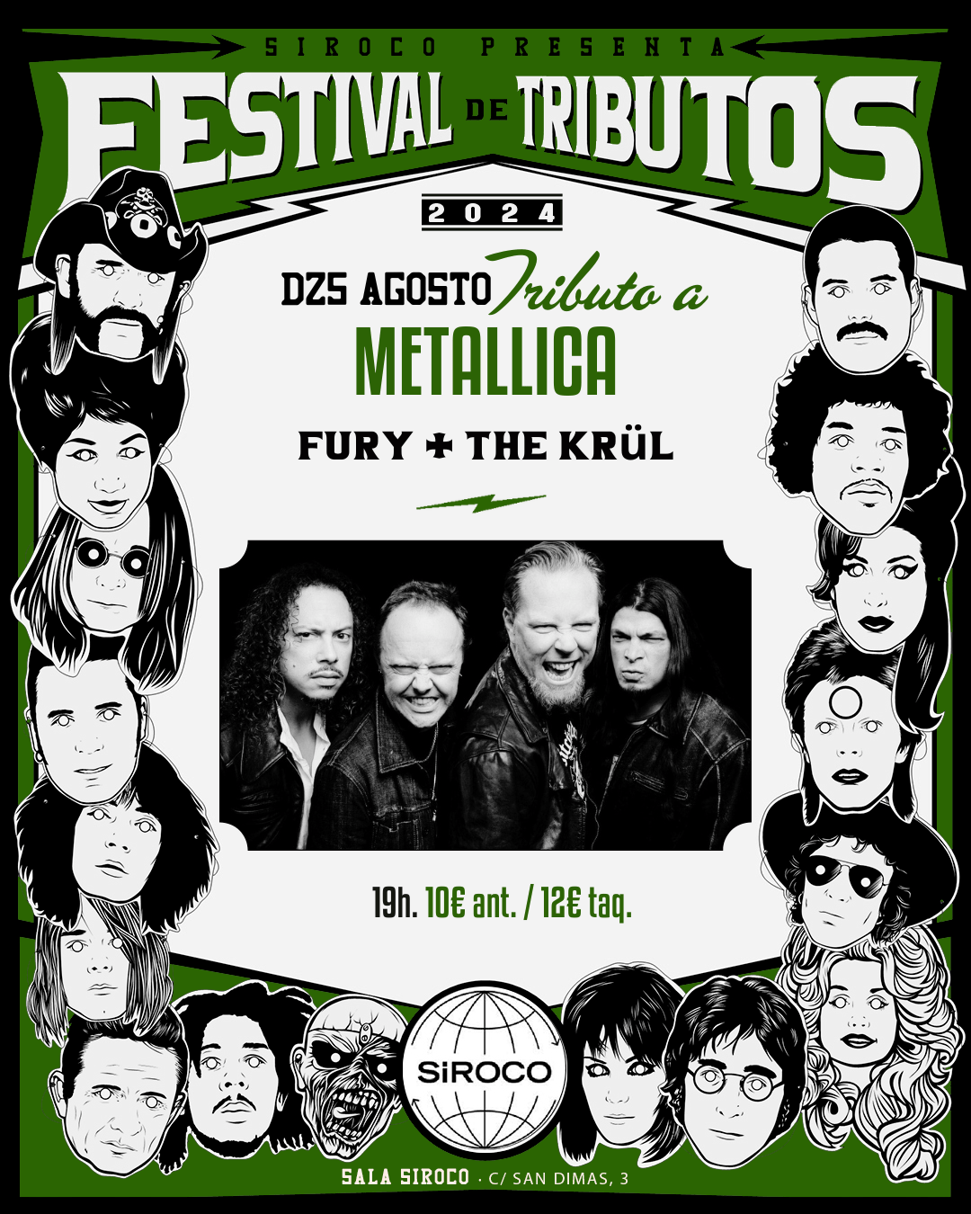 Noche Metal: Tributo a Metallica: Fury + The Krül
