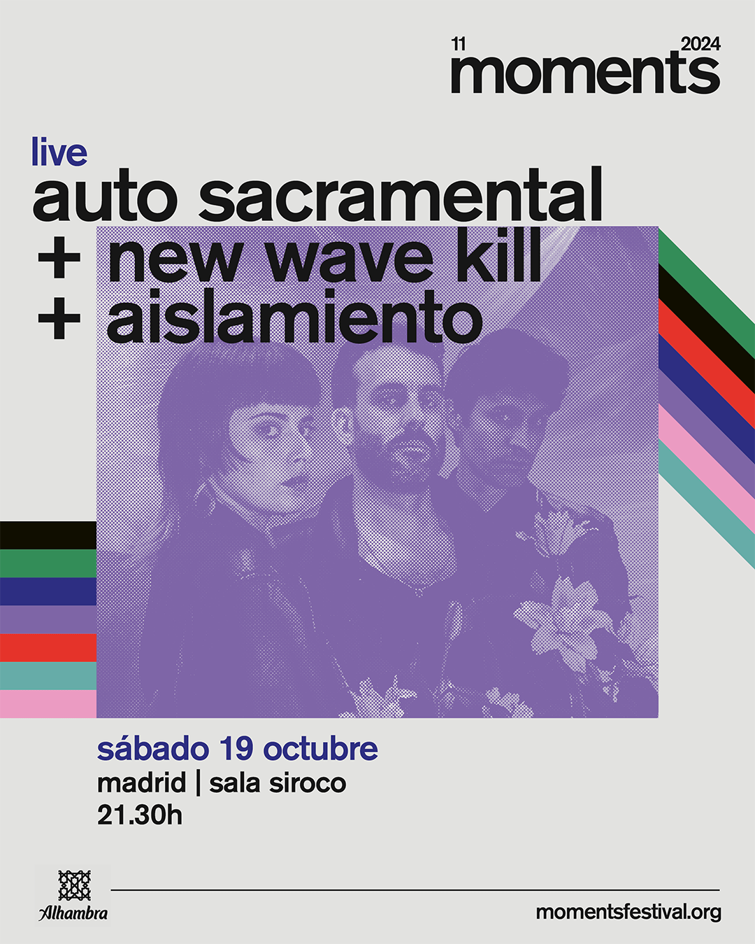 MOMENTS FESTIVAL 2024: Auto Sacramental + New Wave Kill + Aislamiento en Madrid