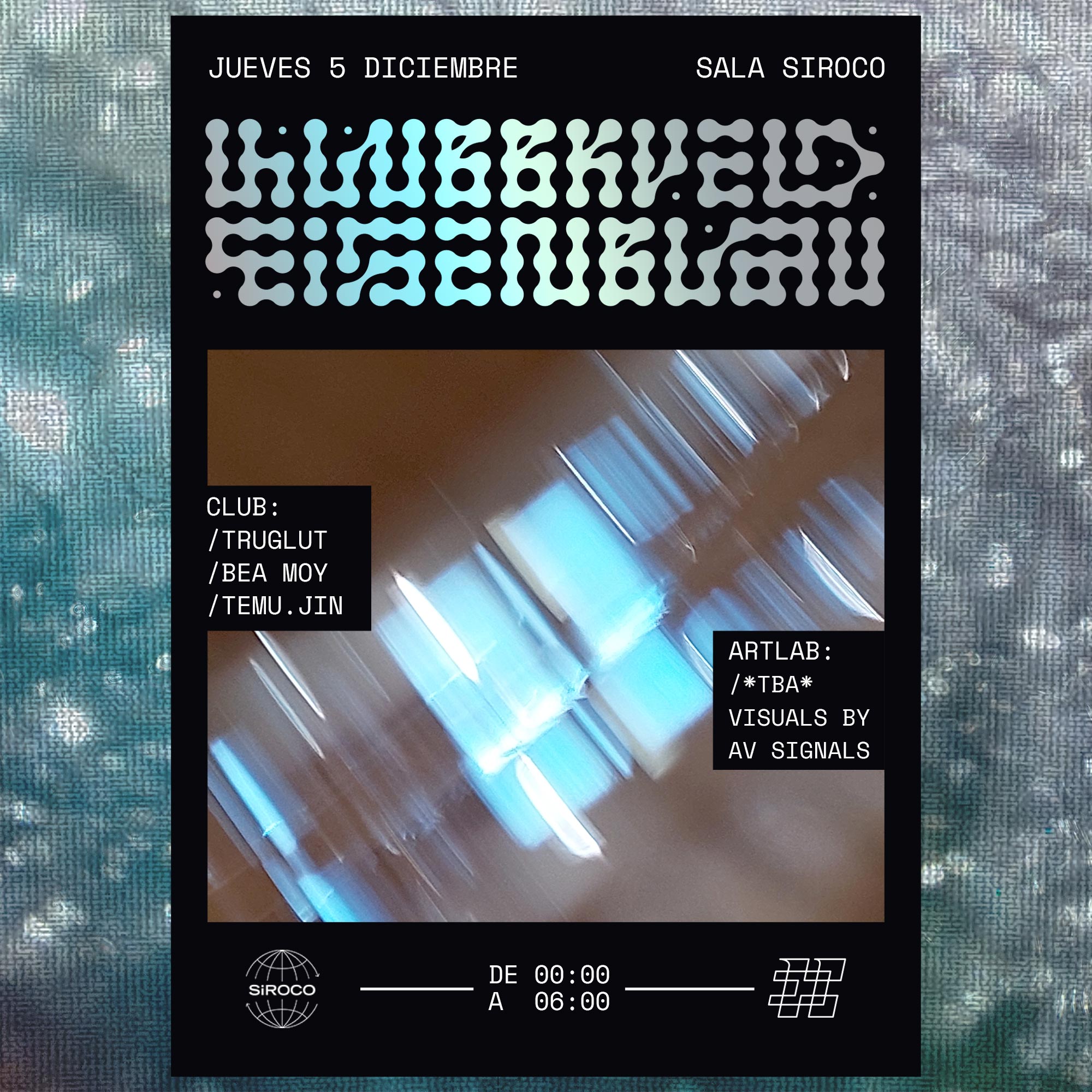 Klubbkveld Eigenblau:  Hortensia + Blanket + Benjamin + Visuals by AV signals