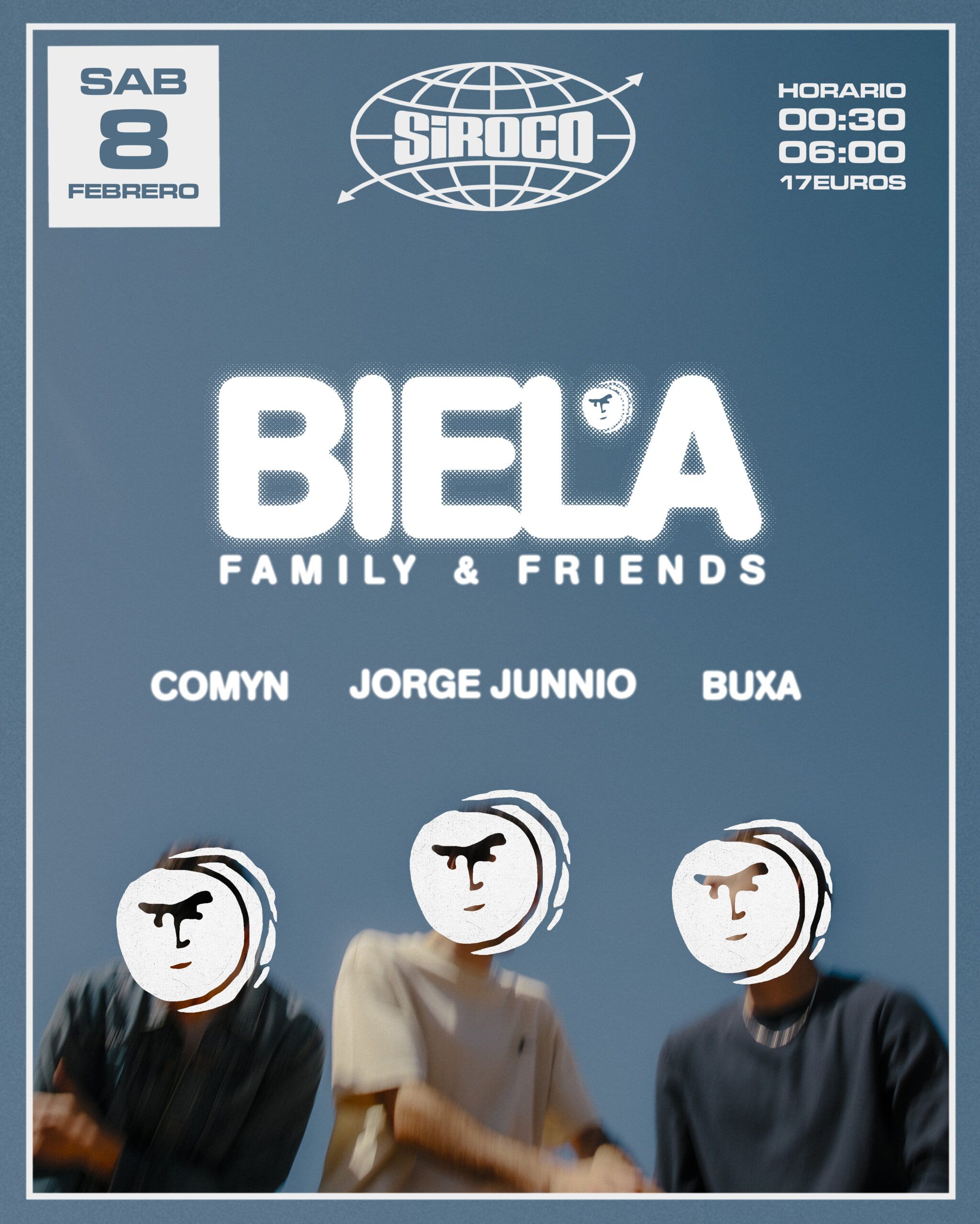 BIELA Friends & Family: Comyn + Jorge Junnio + Buxa.