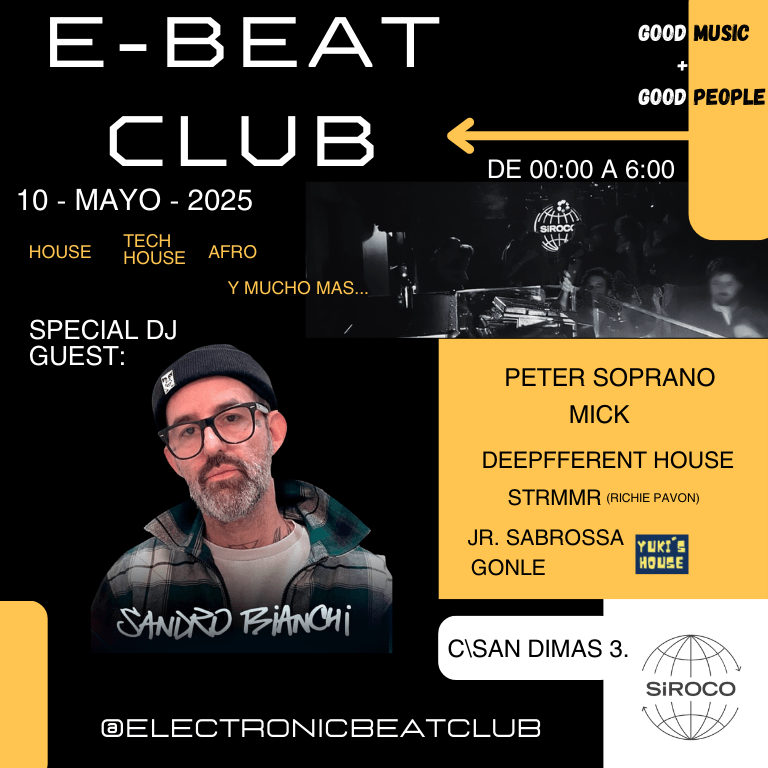 E-Beat Club: Deepfferent House + Richie Pavón + JR Barbossa + Gonle