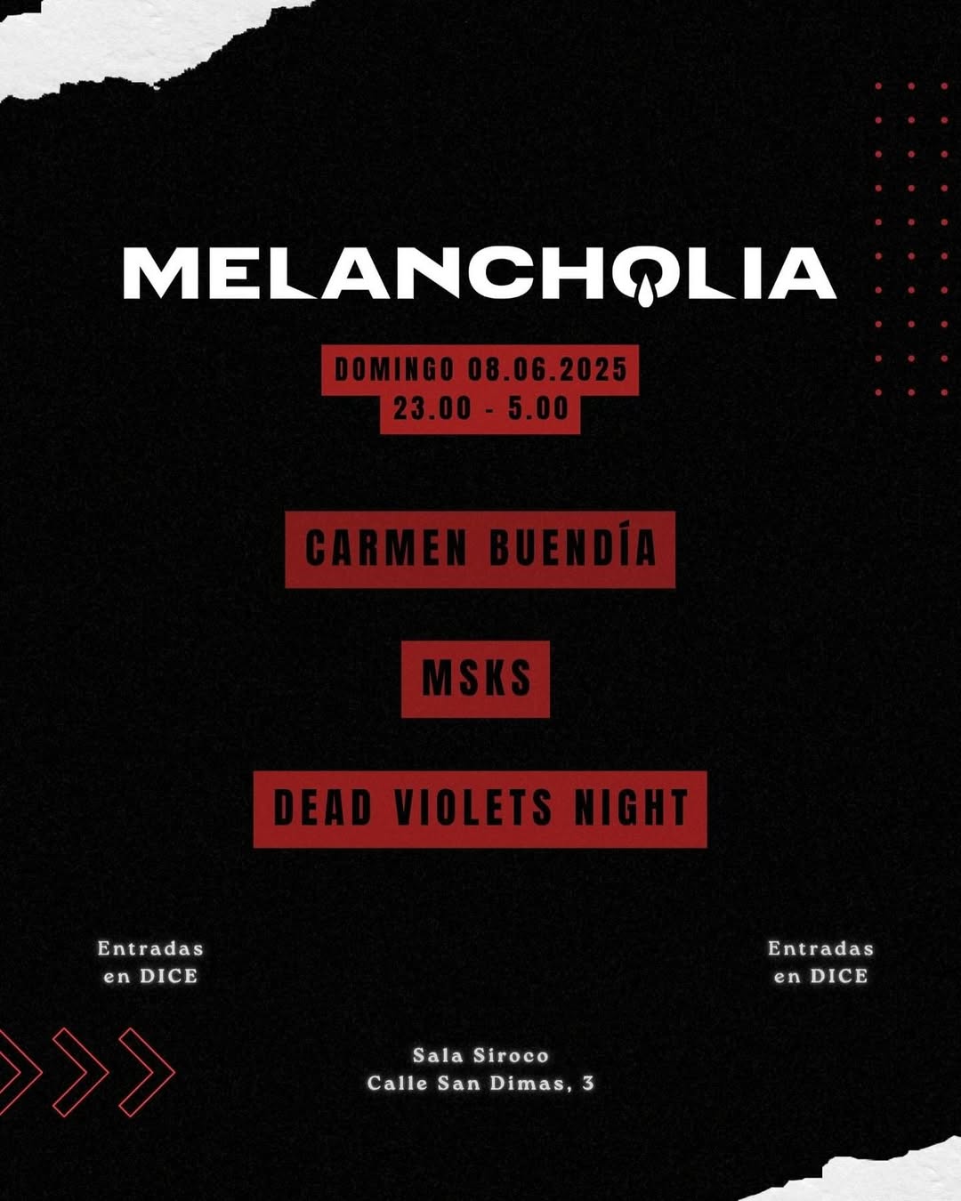 Melancholia: Carmen Buendía + MSKS + Dead Violet Night