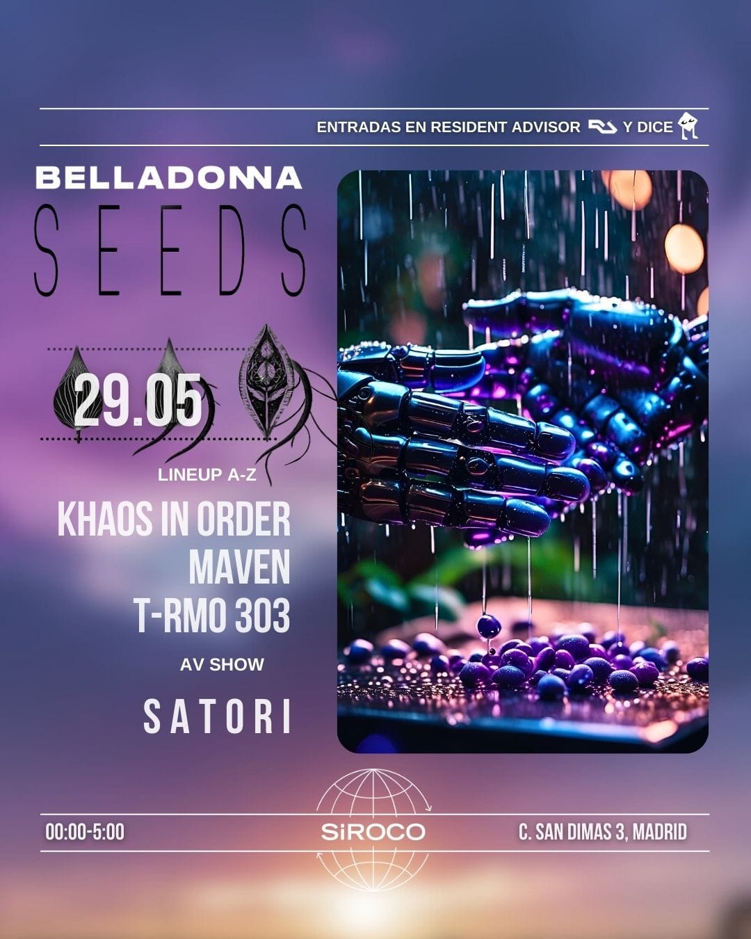 Belladonna Seeds: Khaos in order + Maven + T-RMO 303 + Satori (Av Show)