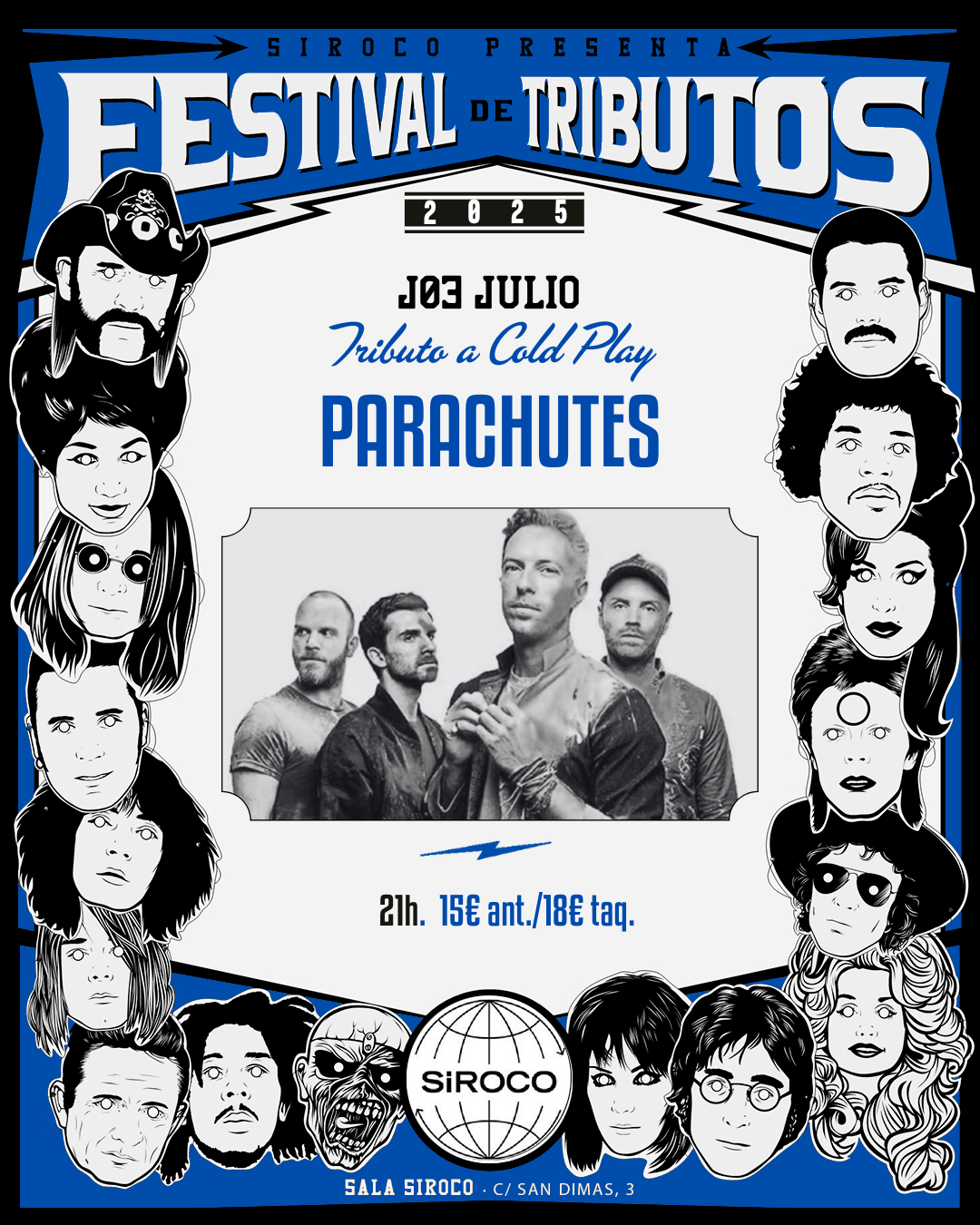 Parachutes. Tributo a Cold Play