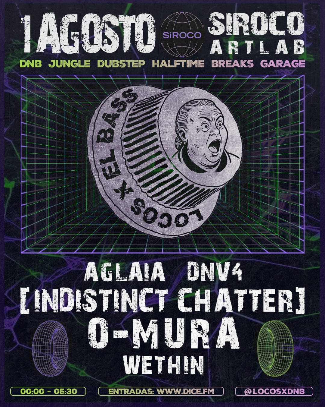 Locos x el Bass: Aglaia + DNV4 + [Indistinct Chatter] + O-Mura + Wethin