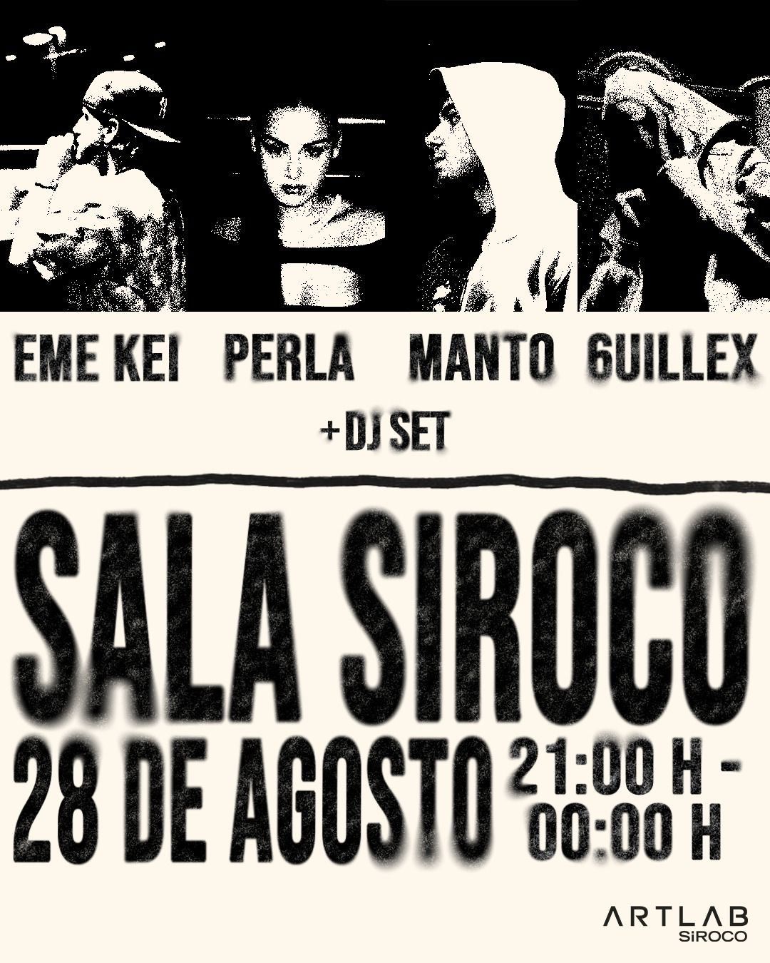Manto + Perla + Guillex + Emekei + Dj  Fernando.