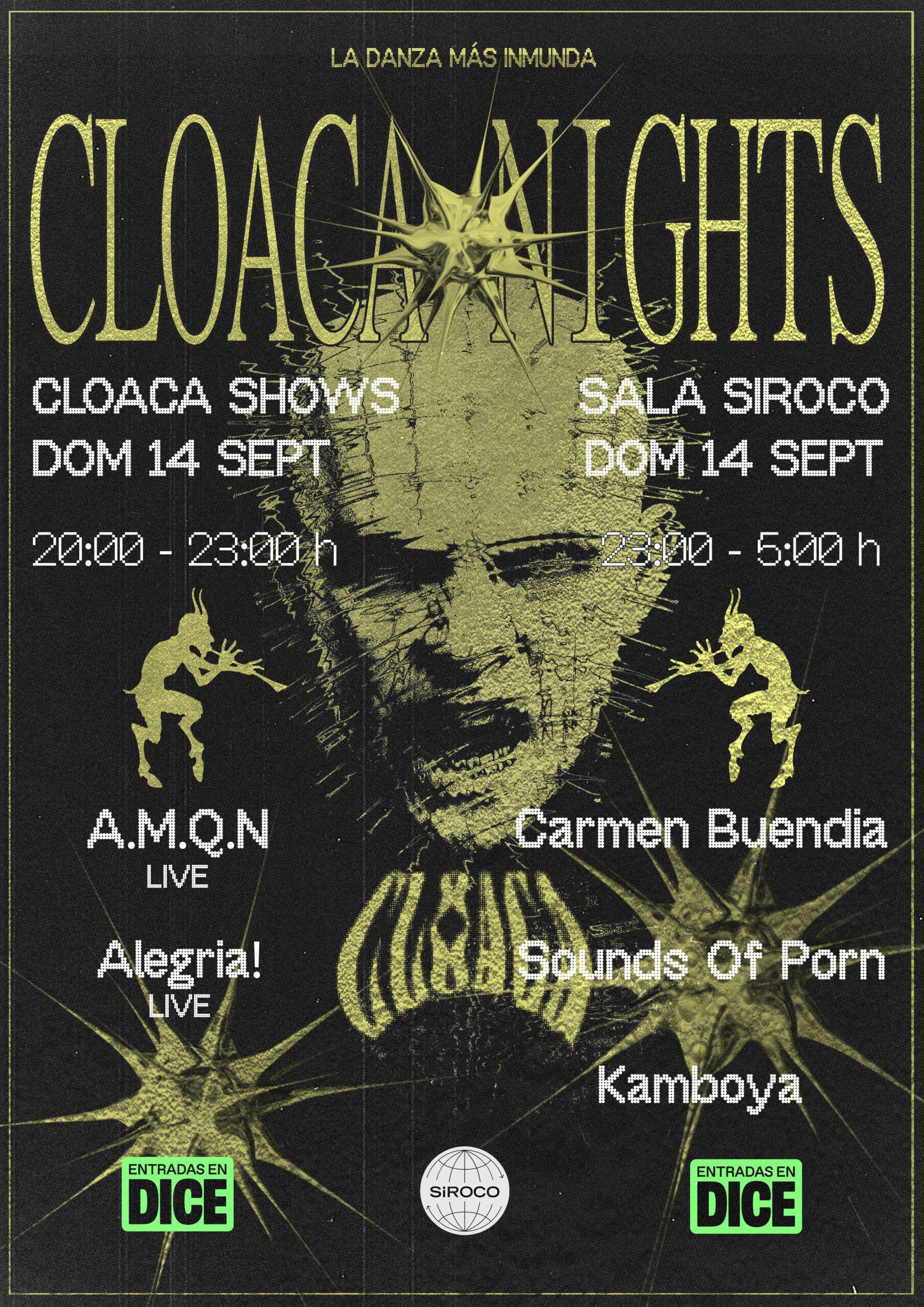 Sindicato del Crimen w/ Cloaca: Carmen Buendía + Sound of Porn + Kamboya