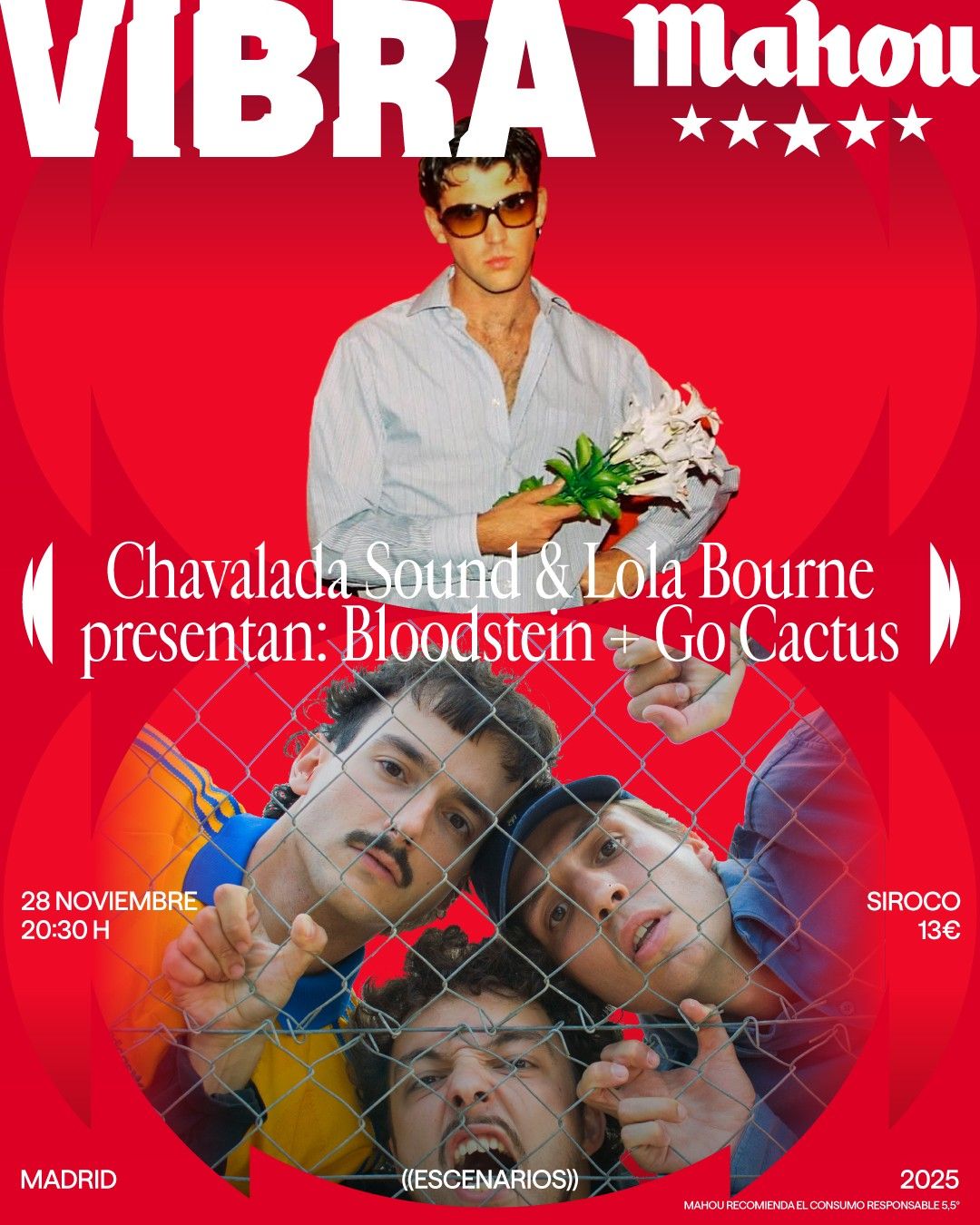 Vibramahou presenta: Chavalada-Sound & Lola Bourne presentan: Bloodstein + Go