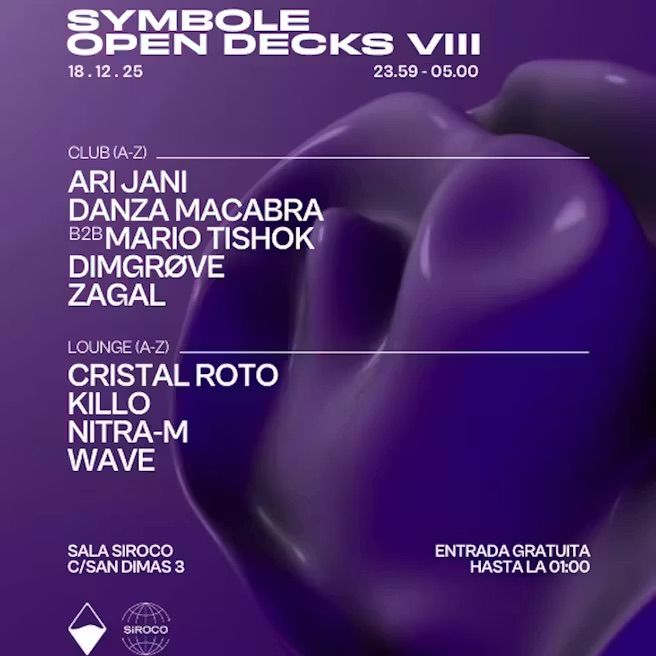 Symbole: Ari Jani + Danza Macabra b2b + Mario Tishok + Dimgrøve + Zagal