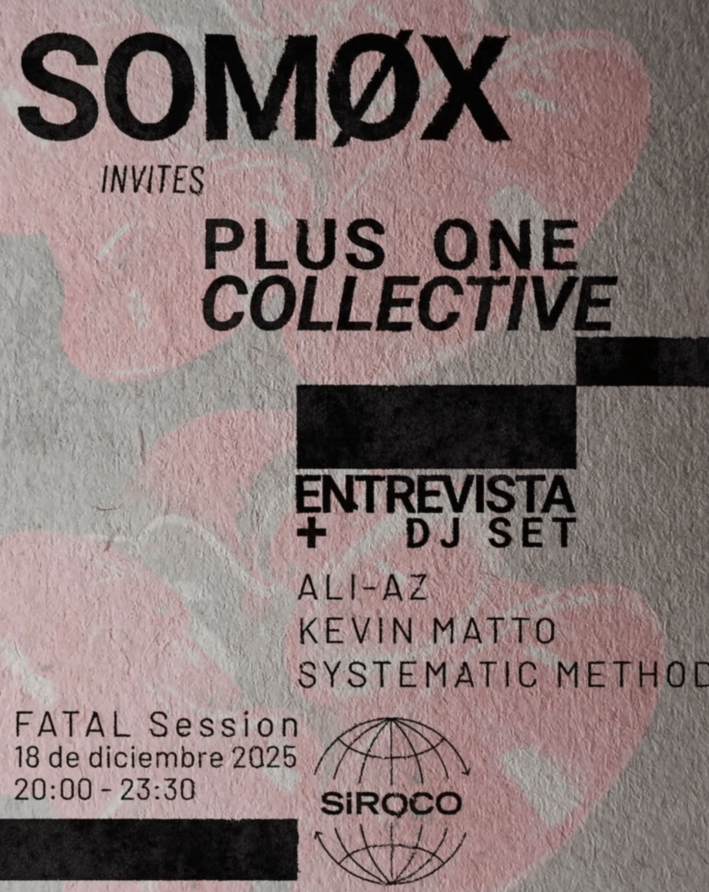 Sømox w/ Plus one colective: Ali-Az + Kevin Mato + Systematic Method