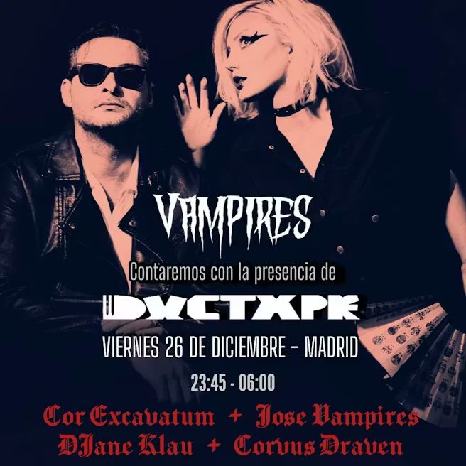 After Party Ductape: Dj Jose Vampires+Djane Klau + Cor Excavatum + Corvus Draven.