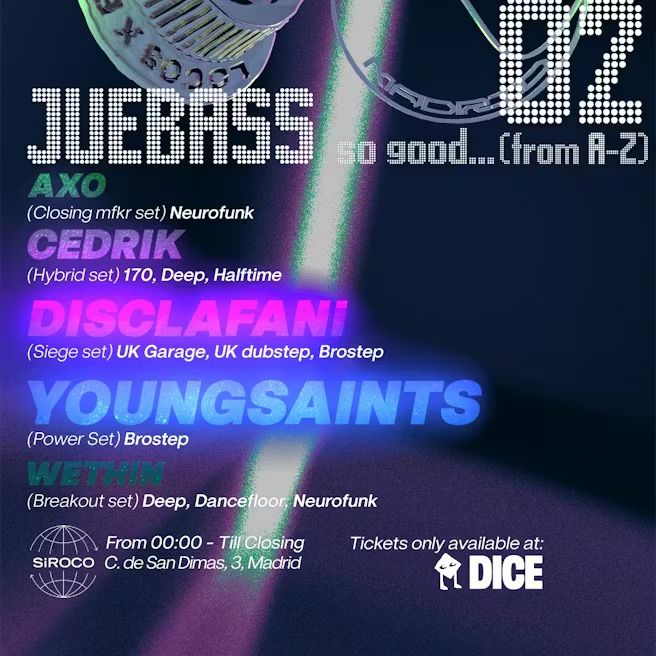 Locos x el Bass: AXO + Cedrik + Disclafani + Young Saints + Wethin