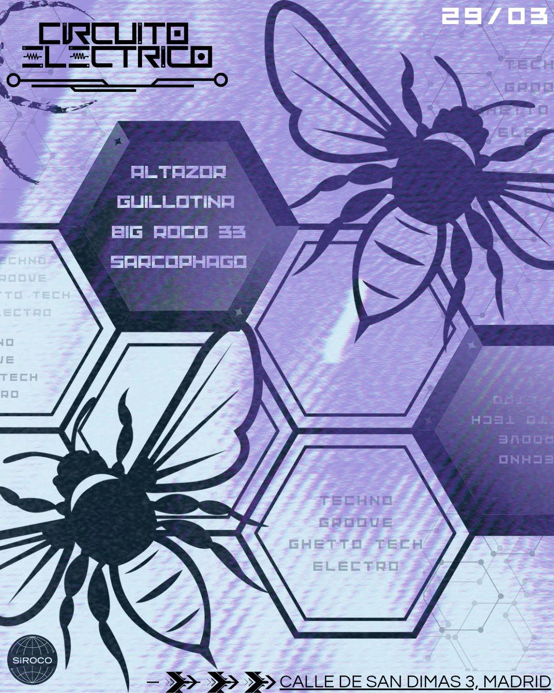 Circuito eléctrico: Altazor + Guillotina + Big Roco 33 + Sarcophago