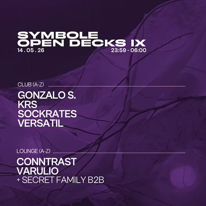 Symbole. Open decks IX: Contrast + Varulio + Secret family b2b