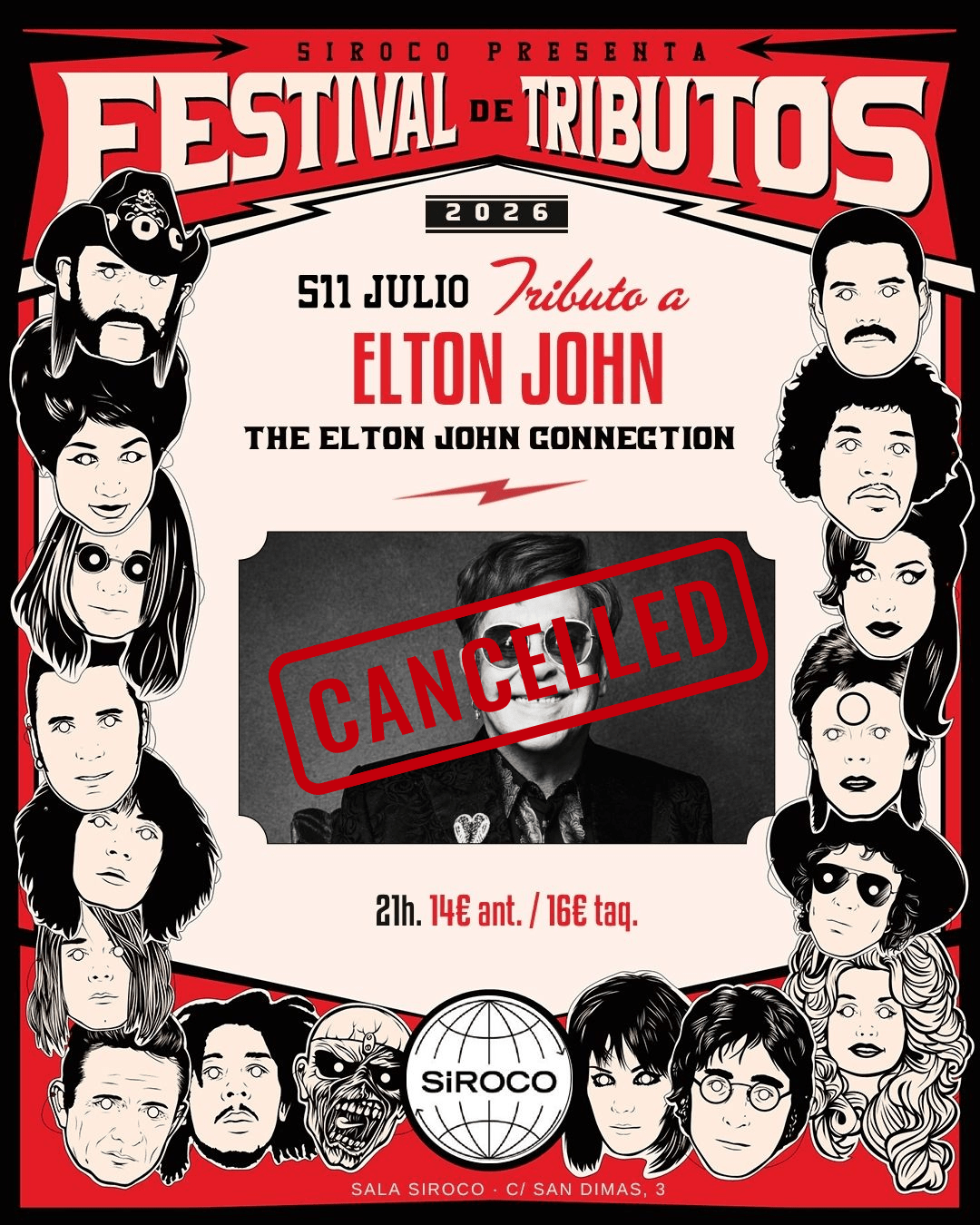 - CANCELADO - Festival de Tributos: THE ELTON JOHN CONNECTION. Tributo a Elton John.