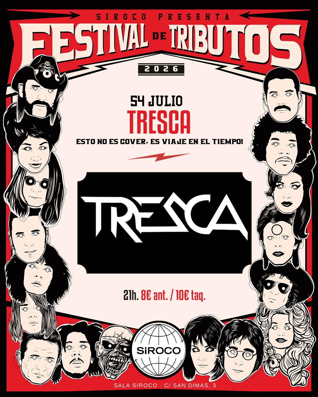 Festival de Tributos: TRESCA.