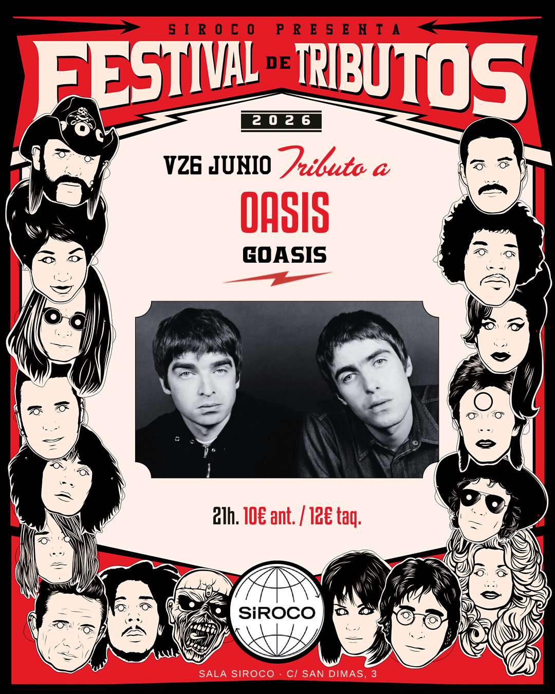 Festival de Tributos: GOASIS. Tributo a OASIS