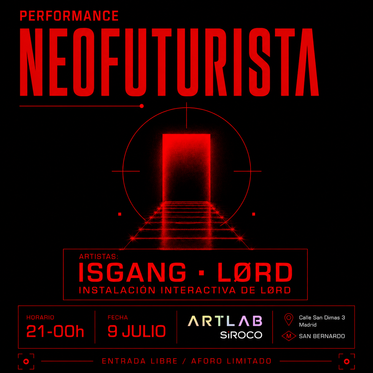 PERFORMANCE NEOFUTURISTA: LØRD + Isgang + VARTES