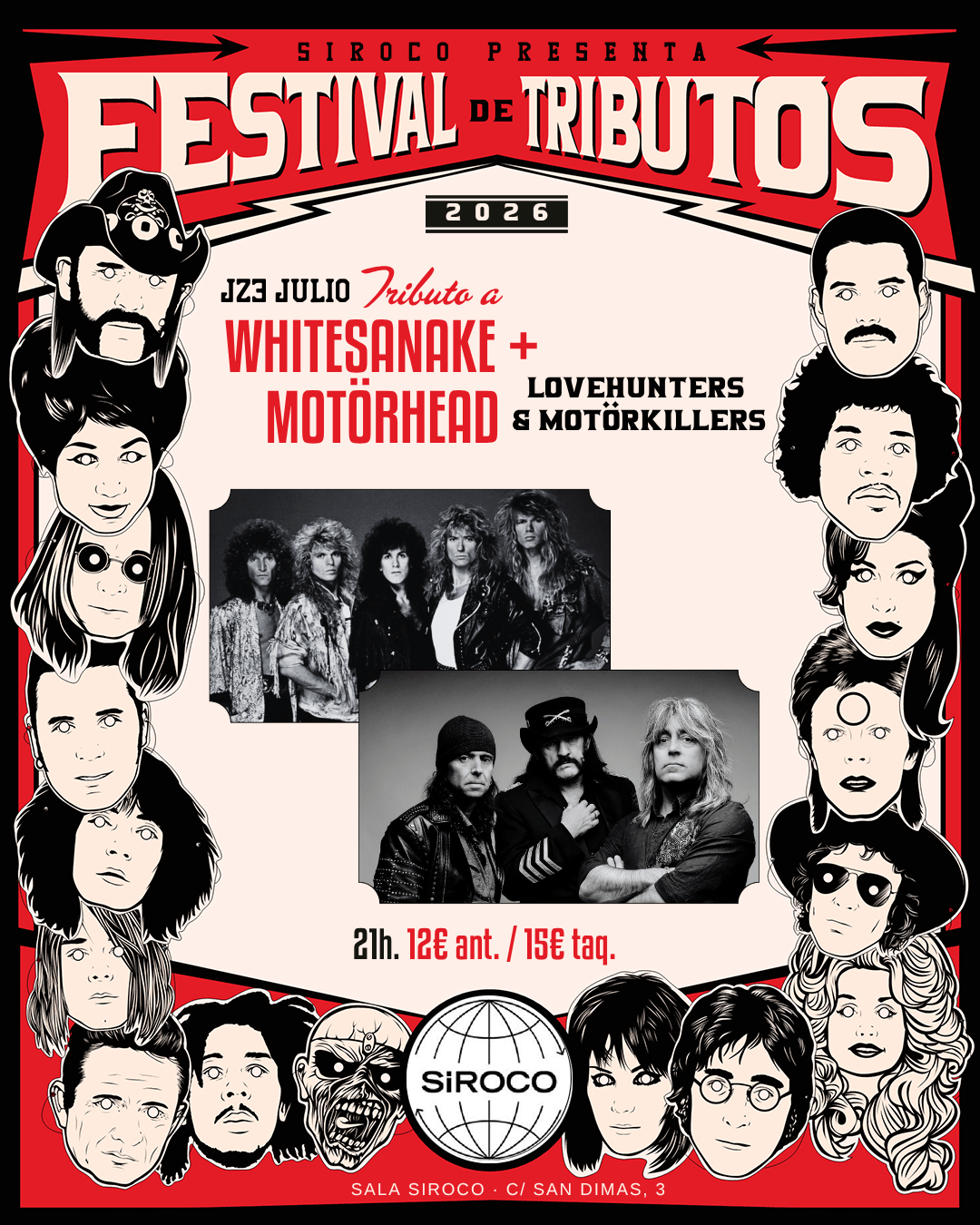 Festival de Tributos: Lovehunters + MotörKillers. Tributo a Whitesanake & Motörhead