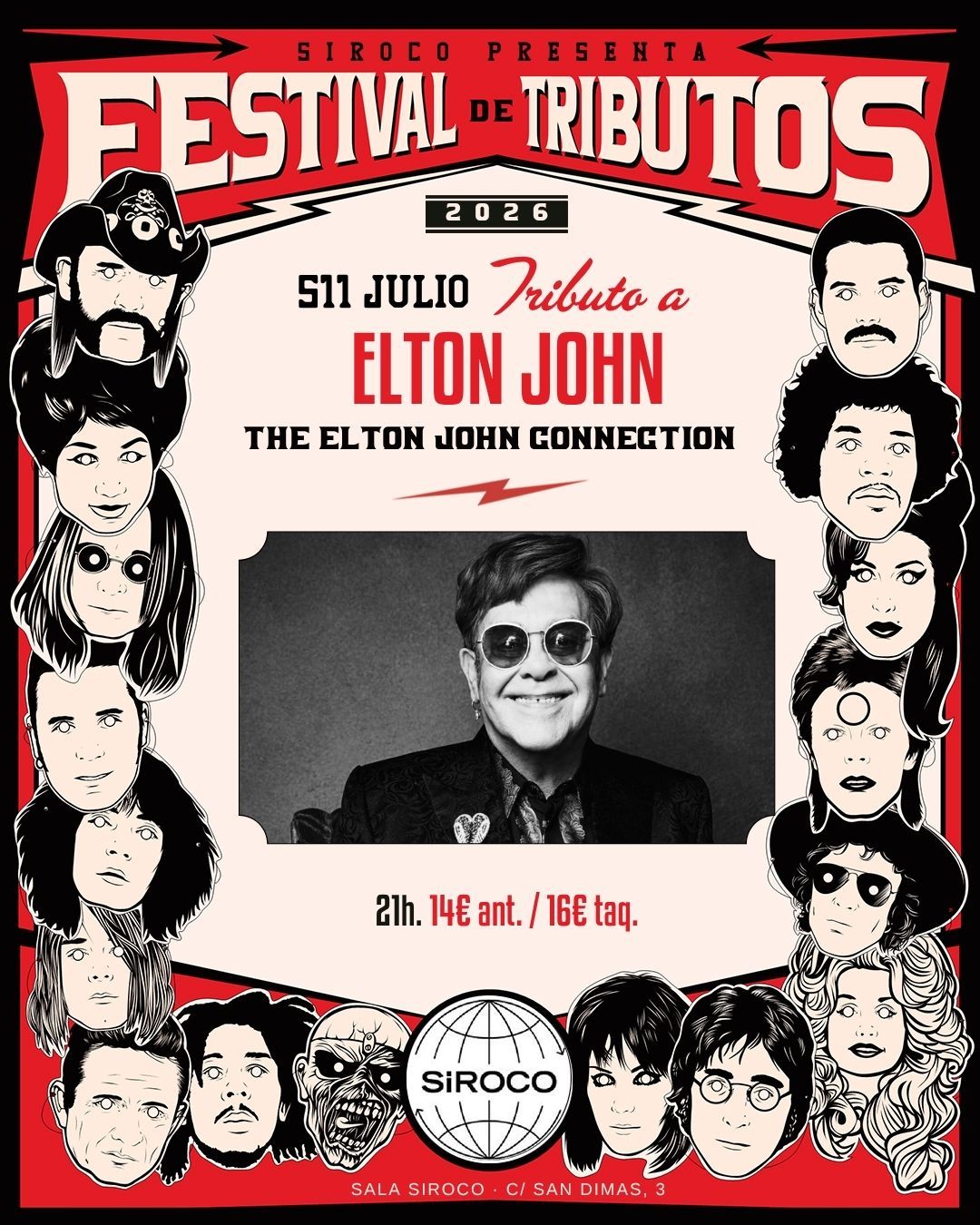 Festival de Tributos: THE ELTON JOHN CONNECTION. Tributo a Elton John.