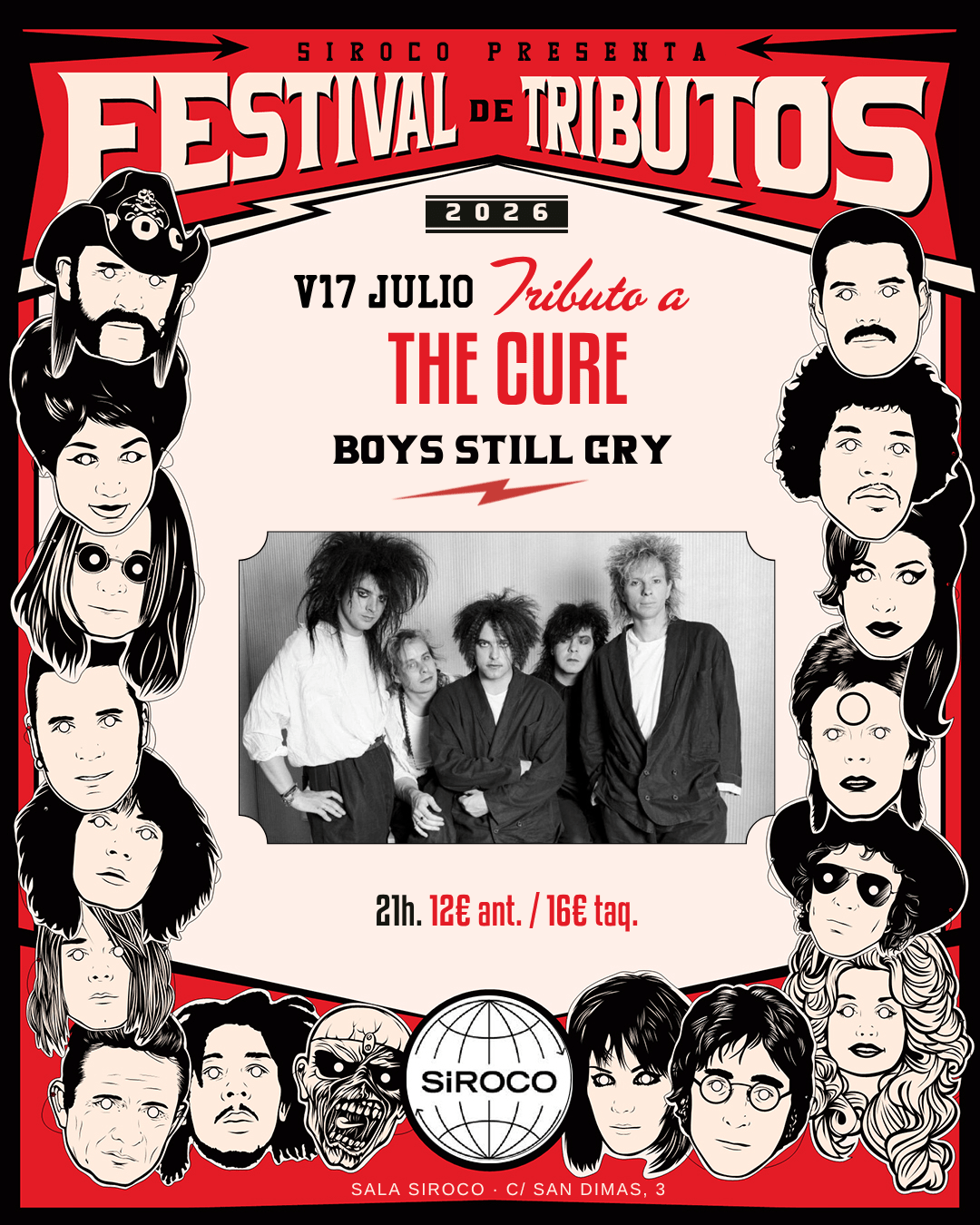 Festival de Tributos: Boys Still Cry. Tributo a The Cure