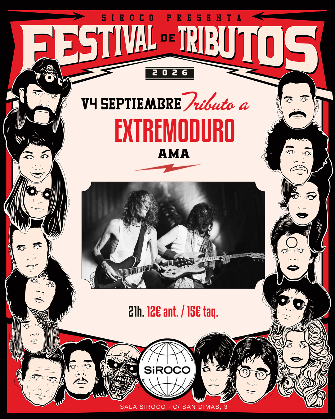 Festival de Tributos:  Ama. Tributo a Extremoduro