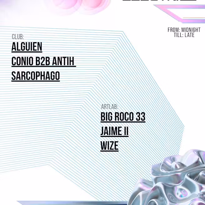 Circuito Eléctrico: Alguien + Conio b2b Antih + Sarcophago