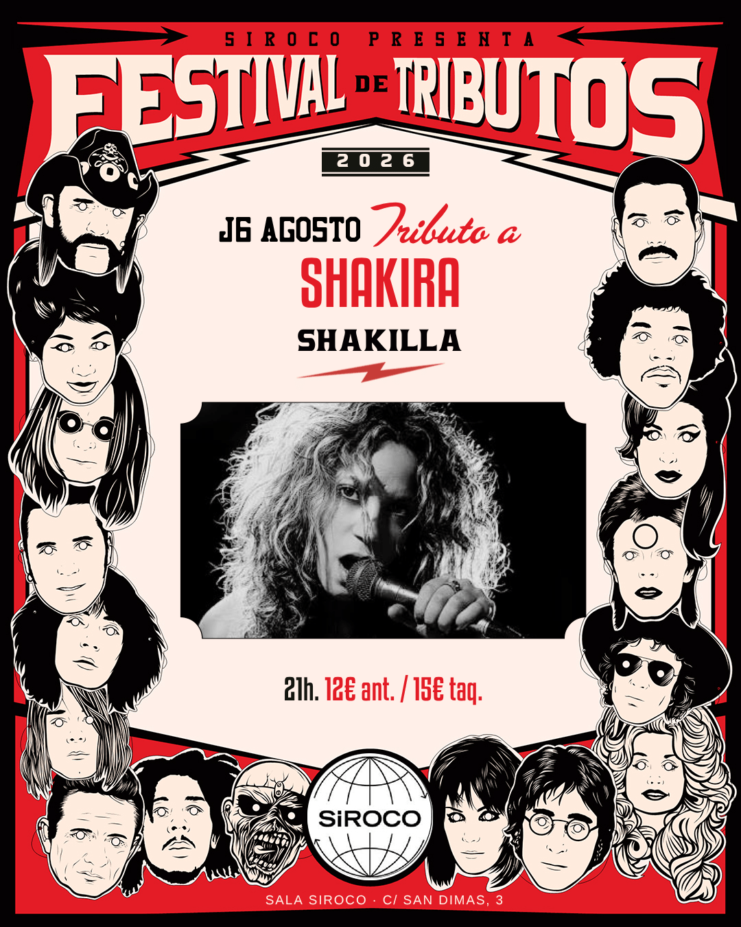 - CANCELADO -- Festival de Tributos: Shakilla. Tributo a Shakira.