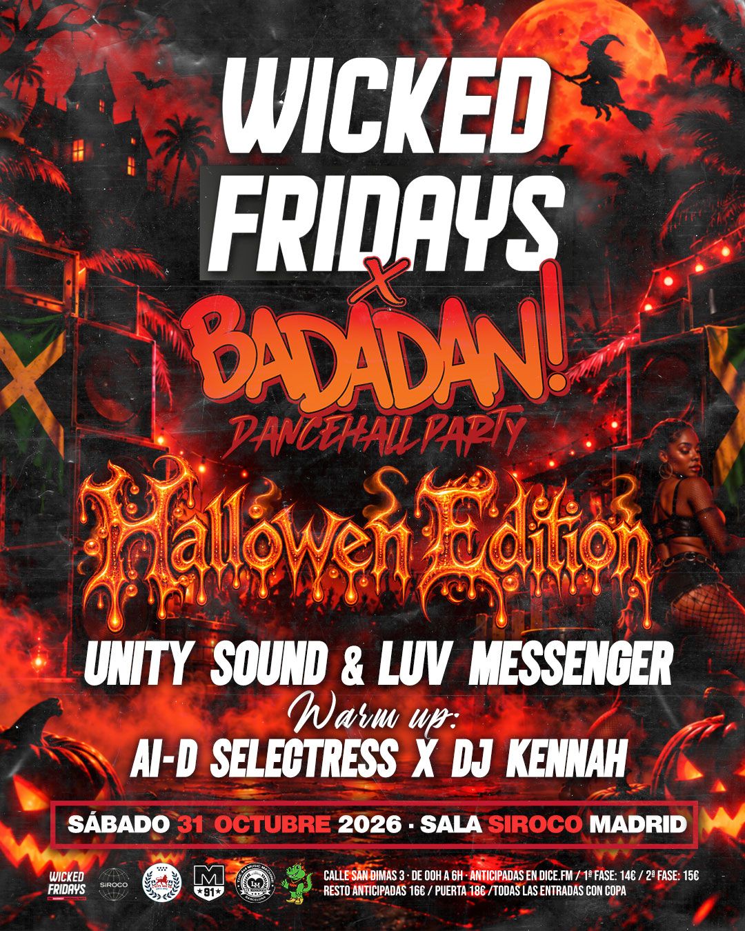 Wicked Fridays w/ Badadan: Unity Sound & Luv Messenger + AI-D Selectress x Dj Kennah